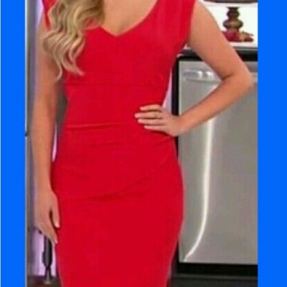 Diane Von Furstenbeg V-Neck Knee-Length Dress - Picture 10 of 10